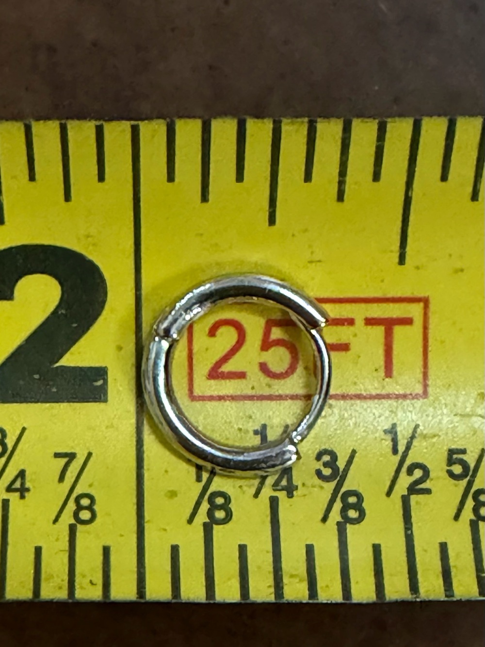 Must Have Minimalist Mini Hoop Links in Silver Tone - Picture 4 of 4